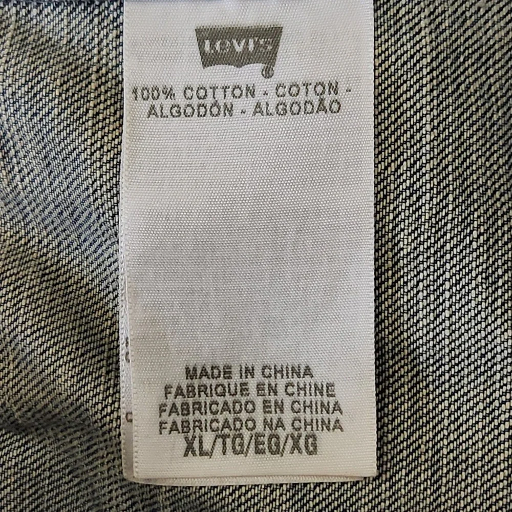 Levis Regular Fit Trucker Jacket Mens XL Blue Medium Wash 100% Cotton - Picture 7 of 13